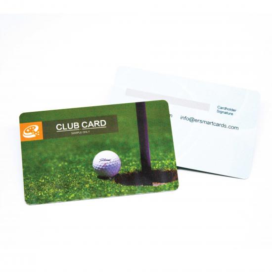 고급 프로세스 인쇄 기능이있는 골프 클럽 회원증